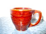 Click here to enlarge image and see more about item mdaddott4w: Vintage Mar-crest Dot & Dasiy Lagre Handle Mug 