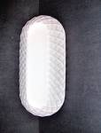 Click here to enlarge image and see more about item mg11z: Indiana Glass Milk Glass Pretzel Celery Tray 