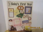 Click here to enlarge image and see more about item pegasus154g: Pegasus Cross Stitch Book Babies First Year #154