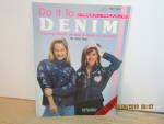 Click here to enlarge image and see more about item plaid8481g: Plaid Craft Book Do It To Denim  #8481
