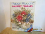 Plaid Book Paper Ribbon Country Florals  #8484