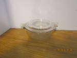 Click here to enlarge image and see more about item pyrexc6g: Pyrex Large Crimped 1 Pint Bowl Original Clear #465 