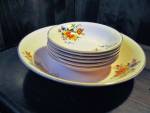 Click here to enlarge image and see more about item royalbw1x: Royal Beige Ware Salad Set by Royal China Co.