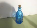 Click here to enlarge image and see more about item smb1a: Vintage Blue Wheaten Church Brand Ink Bottle