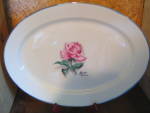 Click here to enlarge image and see more about item syro1aa: Vintage Syracuse China IRon Wimm Rose Large OvalPlatter