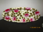 Click here to enlarge image and see more about item vamu1y: Vienna Austria Handpainted Celery Dish