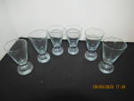 Click here to enlarge image and see more about item vbarsc5c: Vintage Clear Cordial/Shot Glass Set