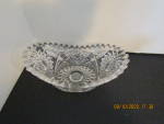 Click here to enlarge image and see more about item vcarg2e: Vintage Early American Cut Glass Relish/CandyBowl