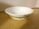 Click here to enlarge image and see more about item vccsbg16ab: Vintage Corelle Spring Blossom Green Cereal Bowl