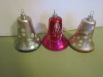 Click here to enlarge image and see more about item vcdbulb6: Vintage Bell Shaped Christmas Tree Ornaments 