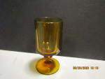 Click here to enlarge image and see more about item vcgag11f: Vintage Colony Marigold/Amber Paneled Goblet