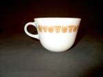 Click here to enlarge image and see more about item vcgbf16p-1675183127: Vintage Pyrex Coffee Cup Golden Butterfly