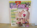 Click here to enlarge image and see more about item vcnpchh12h: Magazine Plastic Canvas Home & Holiday  June  2002