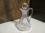 Click here to enlarge image and see more about item vcruet15a: Vintage Smooth Glass oil/vinegar Cruet