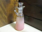 Click here to enlarge image and see more about item vcruet6b: Vintage Anchor Hocking Pink Blend Vinegar/Oil Cruet 