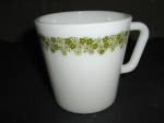 Click here to enlarge image and see more about item vcsbg9l: Pyrex Spring Blossom Green 8 oz. Coffee Mug
