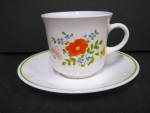 Click here to enlarge image and see more about item vcsbwf9n: Vintage Spring Bouquet/Wildflower Coffee Cup & Saucer