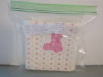 Click to view larger image of CW Cross Stitch Fabric Stoney Collection Pink Teddy (Image2)
