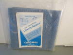 Click here to enlarge image and see more about item vcscworld2: Vintage Liberty Square Blue Cross Stitch Fabric 
