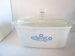 Click here to enlarge image and see more about item vcwcfb8h: Vintage Corning Ware Casserole Loaf Dish