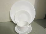 Click here to enlarge image and see more about item vcwwhite4:  Corelle Winter White Dinnerware 16-Piece Set Tea Cup