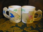 Click here to enlarge image and see more about item vdccca5b: Collectible Coffee Cup Boy/Girl Bear Coffee Mugs