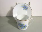 Click here to enlarge image and see more about item vdcss9: Vintage Limoges France Porcelain Teacup & Saucer