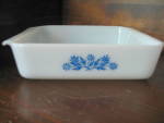 Click here to enlarge image and see more about item vfirekcf7h: Vintage Fire King Cornflower Cake Pan