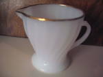 Click here to enlarge image and see more about item vfkss11h: Vintage Fire King Swirl Creamer