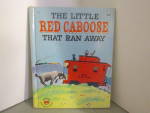 Click here to enlarge image and see more about item vgbttb14ab: Vintage Wonder Book Little Red Caboose That Ran Away