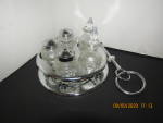 Click here to enlarge image and see more about item vgsugcre2e: Vintage Service Tournant Cruet Set