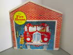 Click here to enlarge image and see more about item vgthsbook12:  Vintage A Golden Shape Book the Fire House Book
