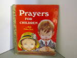 Click here to enlarge image and see more about item vlgbbook14:  Vintage Little Golden Book Prayers for Children 1969
