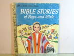 Click here to enlarge image and see more about item vlgbbook9: Little Golden Book Bible Stories Of Boys And Girls
