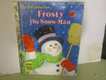 Click here to enlarge image and see more about item vlgbchrisbook5: Vintage Little Golden Book Frosty the Snow Man 451-11