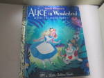 Click here to enlarge image and see more about item vlgbdl5g: Golden Book Alice in Wonderland Meets the White Rabbit