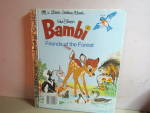Click here to enlarge image and see more about item vlgbdm15g:  Little Golden Book Disney's Bambi Friends of theForest