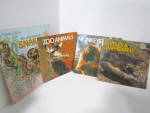 Click here to enlarge image and see more about item vlgbwa14g: Vintage Four  Mini Book Set Zoo Animals