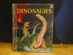 Click here to enlarge image and see more about item vlgbwa15c: Vintage Little Golden Book Dinosaurs