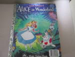 Click here to enlarge image and see more about item vlgdlbook6:  Golden Book Alice in Wonderland Meets the White Rabbit
