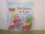 Vintage Little Golden Book Ten Items or Less