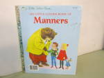 Vintage Little Golden Book My Book of Manners