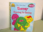 Vintage Little Golden Book Barney Sharing is Caring