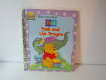 Click here to enlarge image and see more about item vlgwtpbook5: Vintage Golden Book  Pooh and the Dragon
