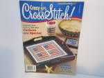 Click here to enlarge image and see more about item vmcfcs2f: Vintage Magazine Crazy For Cross Stitch July  2001