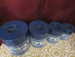 Click to view larger image of Vintage Blue Willow Stacking Canister Set (Image2)