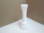 Click here to enlarge image and see more about item vmgran1h: Vintage Milk Glass Randall Beehive Ringed Bud Vases