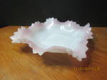 Click to view larger image of Vintage Indiana Glass Diamond Cut Iridescent Pink Dish (Image2)