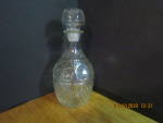 Click here to enlarge image and see more about item vmisglass2e: Vintage Crown Royal & Grape Etched Wine/Liquor Decantor