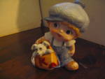 Click here to enlarge image and see more about item vpfigure13b: Homco Little Boy Blue With Dog